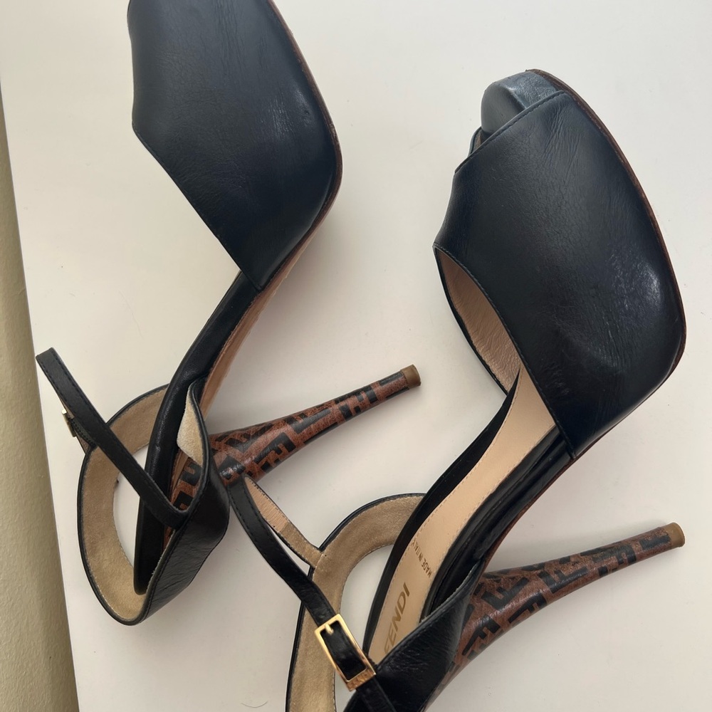 FENDI  Black Stiletto Heels - Picture 11 of 15